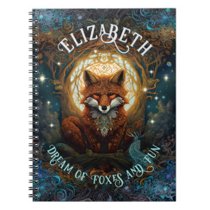 Carnet Moonlit Fox Personnalisé - Storybook Theme Fox