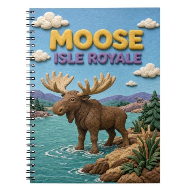 Carnet Moose Isle Royale Moderne KlayKoo (Devant)