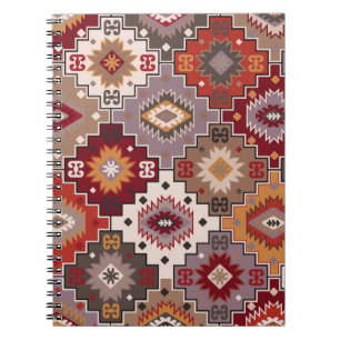 Carnet Moquette persane design original, texture tribale.