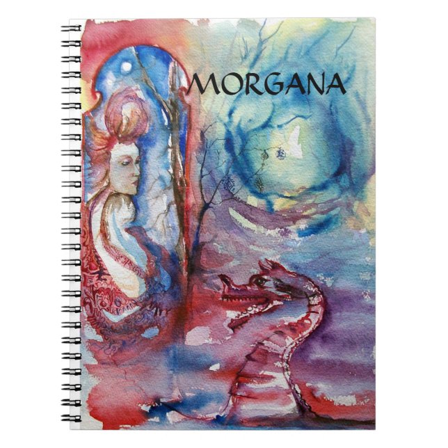 Carnet MORGANA / Magie et mystère, Imaginaire bleu rose (Devant)