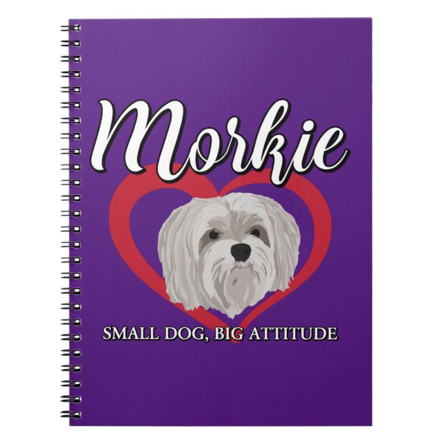 Carnet Morkie - Petit chien, grande attitude - 3 (Devant)