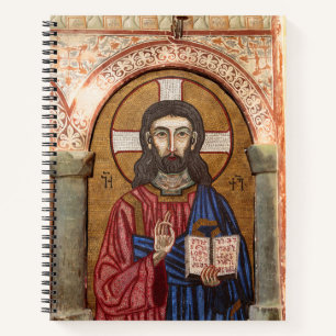 Carnet Mosaïque ancienne de Jésus