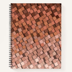 Carnet Mosaïque de tons de terre modernes