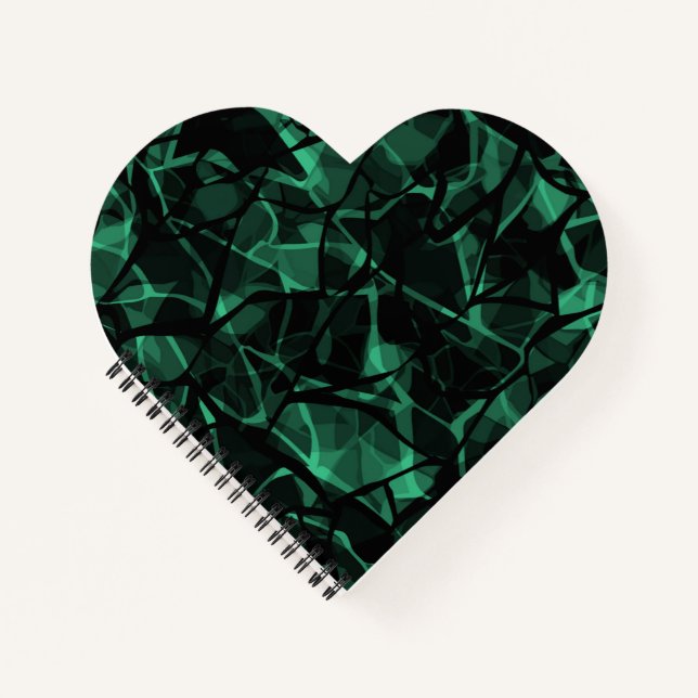 Carnet mosaïque de verre moderne Abstrait motif lumineux  (Devant)