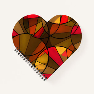 Carnet mosaïque en verre moderne Abstrait motif brun coc