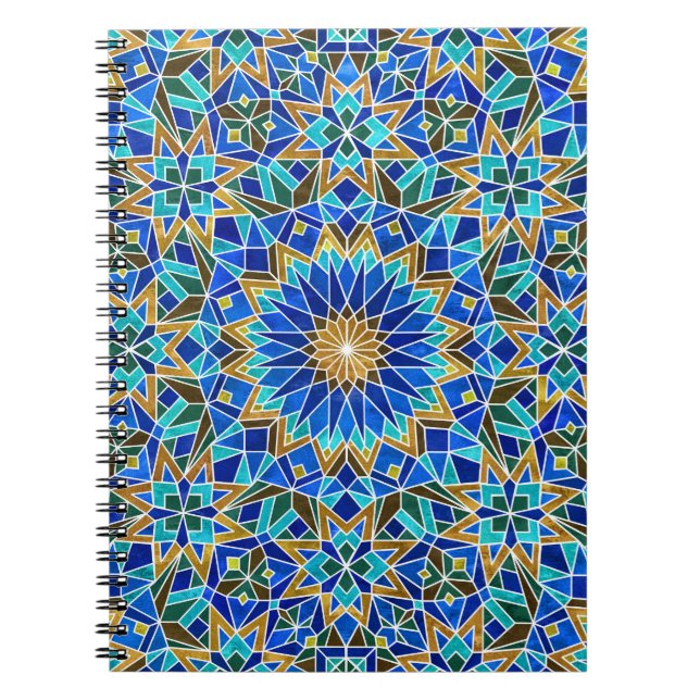 Carnet Mosaïque marocaine : Design arabe sans fil (Devant)