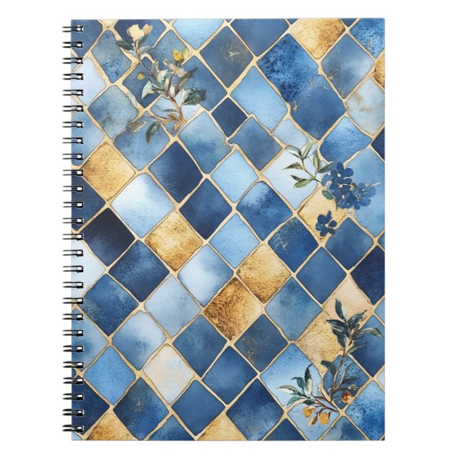Carnet Mosaïque rappelant les styles traditionnels maroca (Devant)
