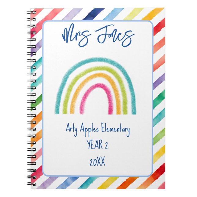 Carnet mot art pomme merci professeur (Devant)