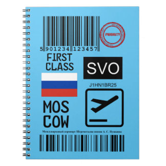 Carnet Mot de voyage aéroport de Moscou