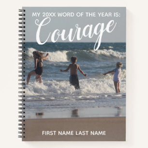 Carnet Mot du année 2018 Courage Vagues Océan Enfants