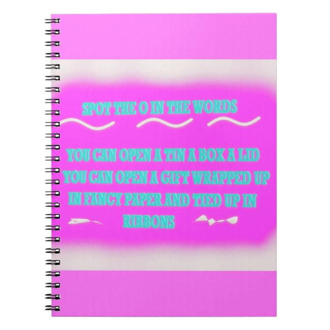 CARNET MOT ÉDUCATIFS CONCEPTION ROSE (Devant)