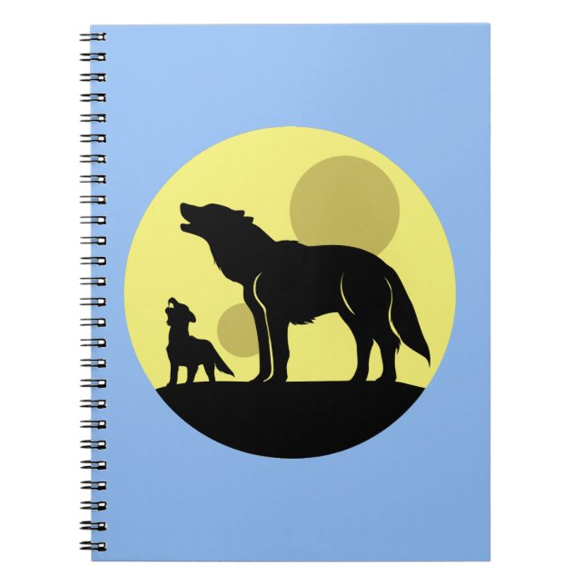 Carnet Mother and Wolf Pup (Devant)