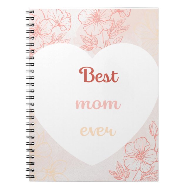 Carnet Mother's Day Pastel-Toned Notebook with Sentimenta (Devant)