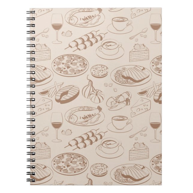 Carnet Motif 3 de nourriture (Devant)