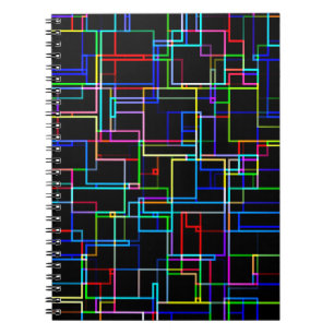 Carnet Motif à bandes multiples cool