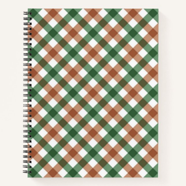 Carnet Motif à carreaux (Devant)