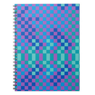 Carnet Motif à carreaux serpent rétro 