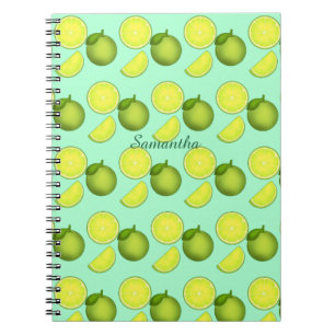 Carnet Motif à la chaux verte