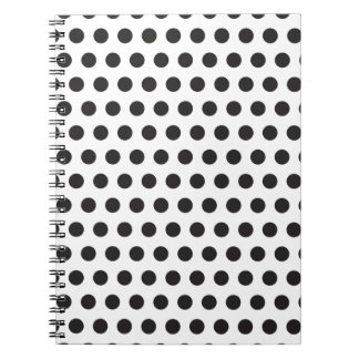 Carnet Motif à pois noir et blanc – Minimalisme classique