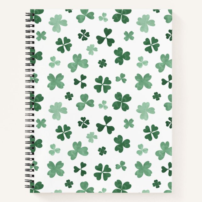 Carnet Motif à quatre feuilles Lucky (Devant)