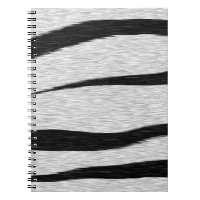 Carnet Motif à rayures de tigre. (Devant)