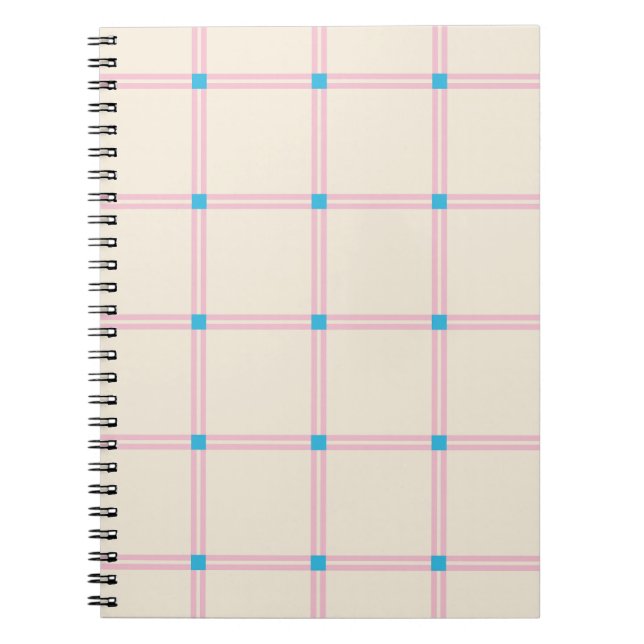 Carnet Motif à rayures verticales de couleur douce et à p (Devant)