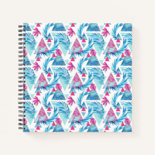 Carnet Motif Abstrait à feuilles tropicales