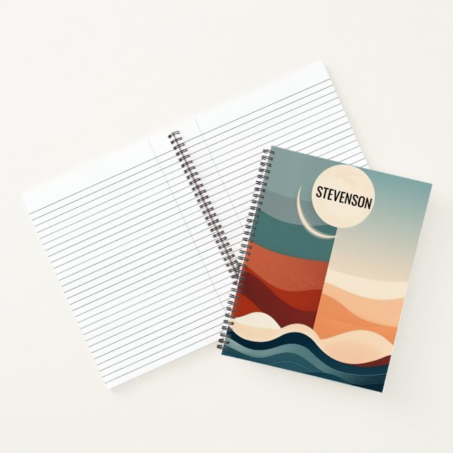 Carnet Motif Abstrait Boho (Intérieur)