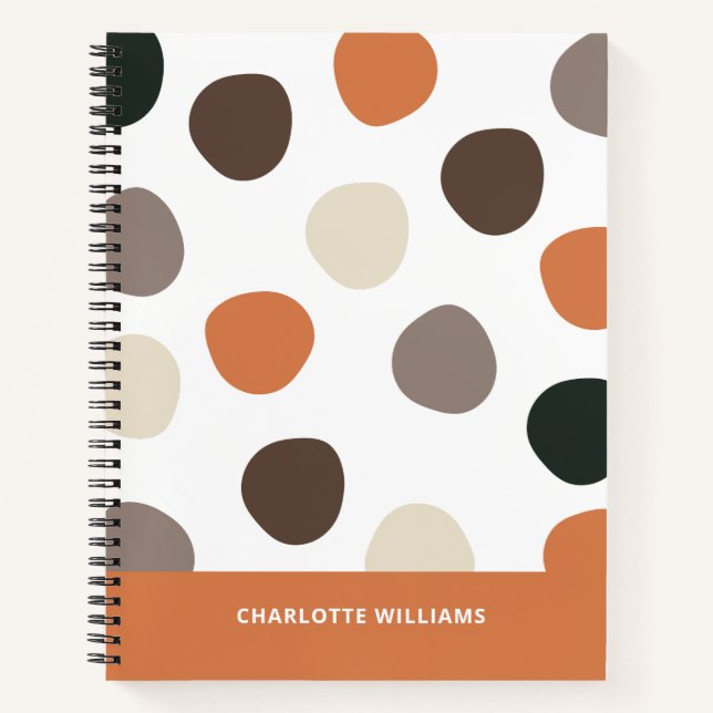 Carnet Motif Abstrait Boho moderne (Devant)