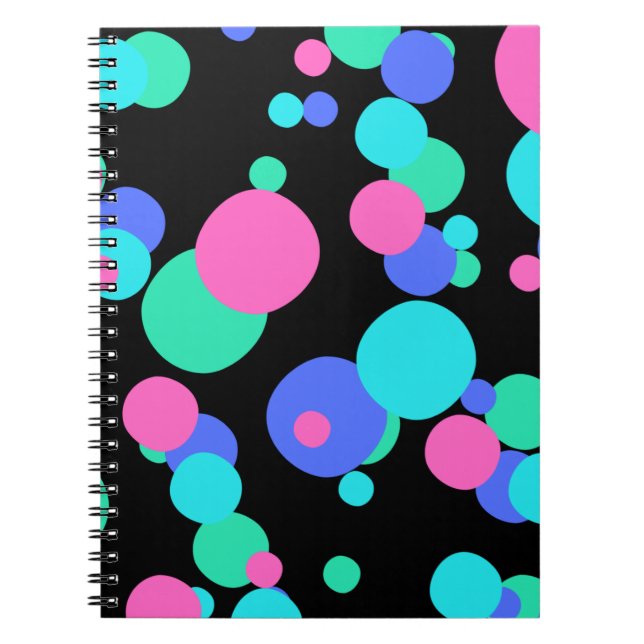 Carnet Motif Abstrait bulle (Devant)