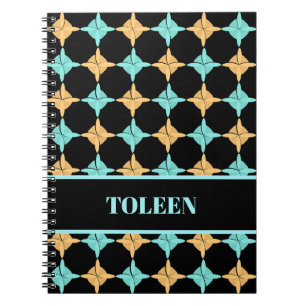 Carnet Motif Abstrait coloré personnalisé