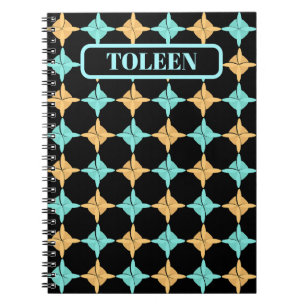 Carnet Motif Abstrait coloré personnalisé