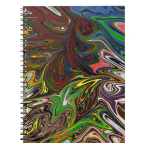 Carnet motif abstrait cool