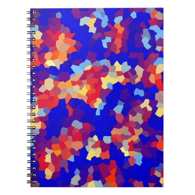 Carnet Motif Abstrait Crystal (Devant)