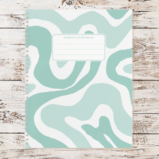 Carnet Motif Abstrait de Couleur Pastel Groovy