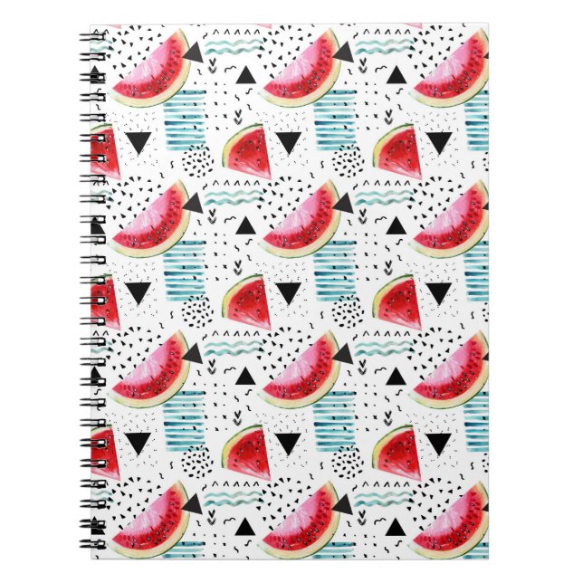 Carnet Motif abstrait de pastèque (Devant)