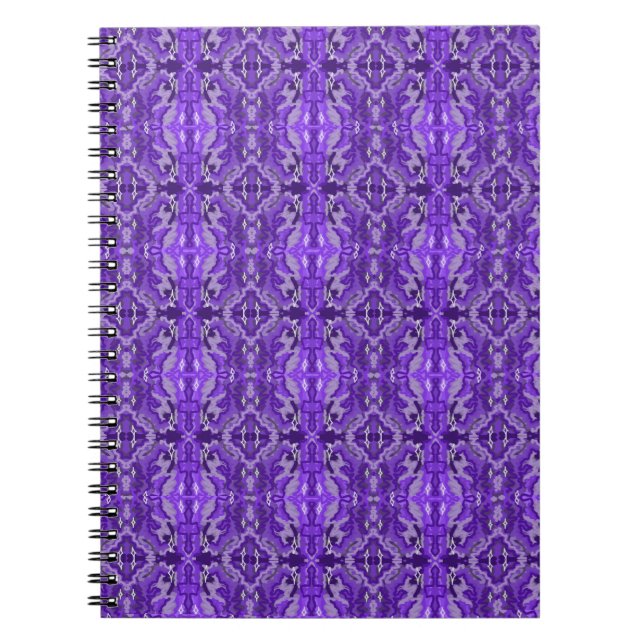 Carnet Motif Abstrait Diamond-y violet (Devant)
