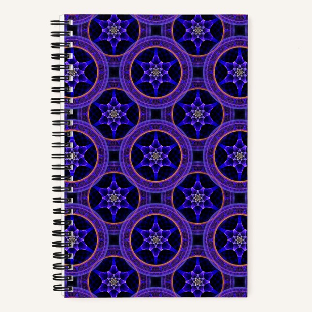 Carnet Motif abstrait élégant boho moderne floral #505 (Recto)