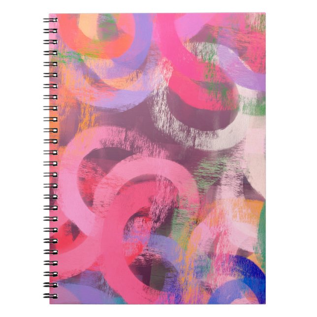 Carnet Motif abstrait fait main. Art moderne (Devant)