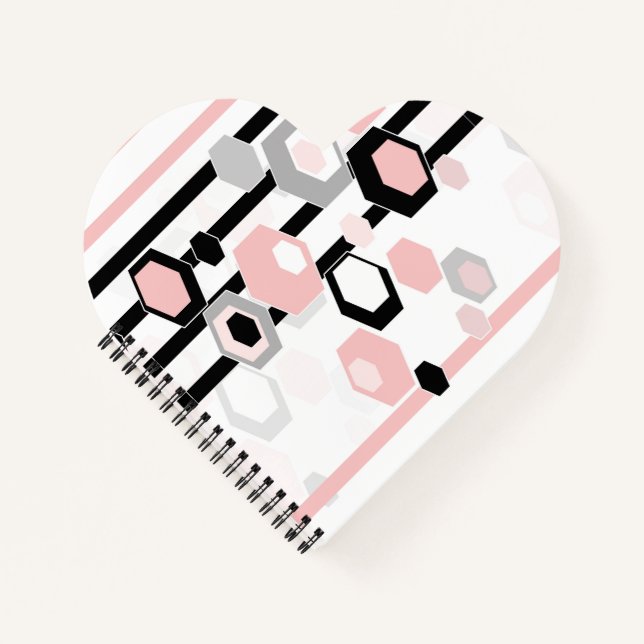 Carnet Motif abstrait géométrique (Devant)