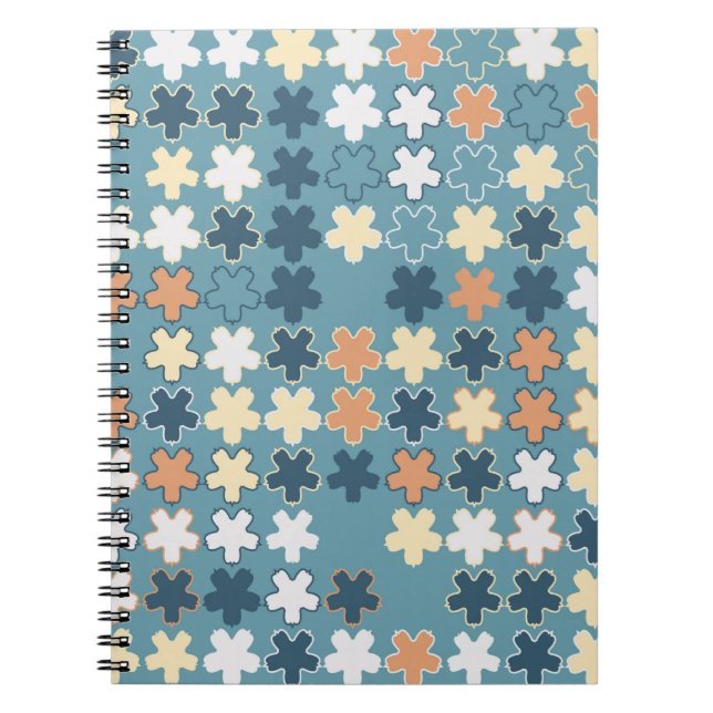 Carnet Motif abstrait géométrique sans soudure de sha col (Devant)