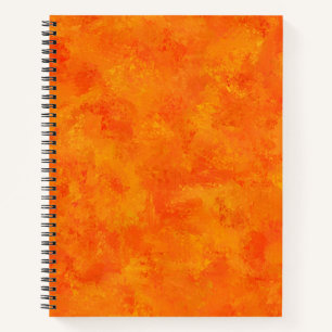Carnet Motif Abstrait orange