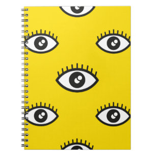 Carnet Motif Abstrait pour oeil transparent. Souris ocula