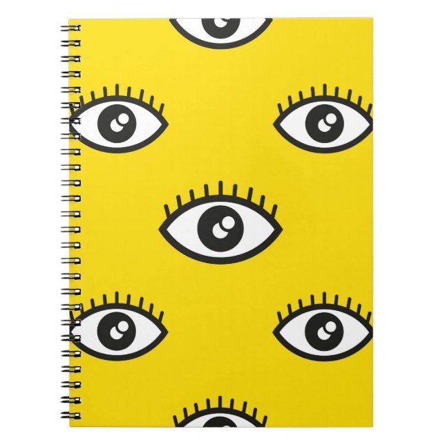 Carnet motif Abstrait pour oeil transparent. Souris ocula (Devant)