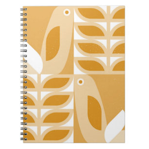 Carnet Motif Abstrait rétro-géométrique sans couture