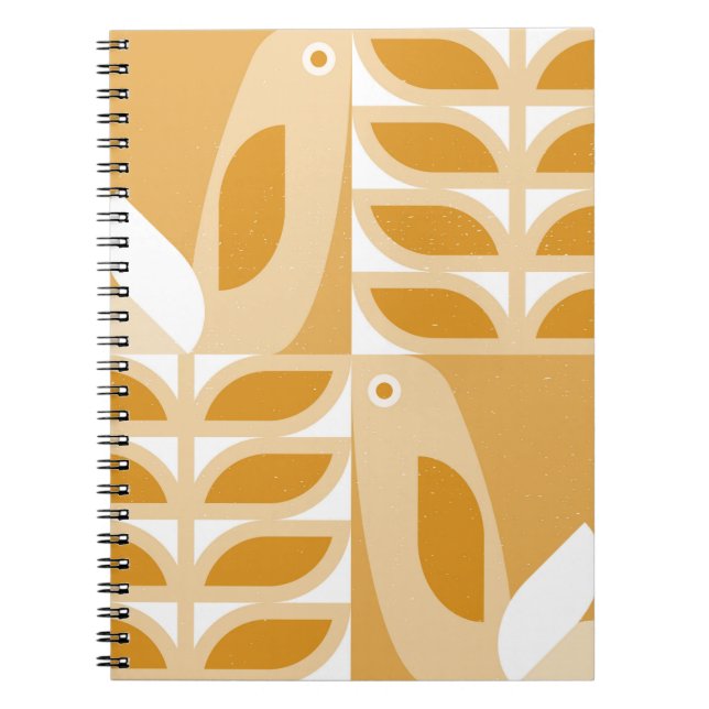 Carnet Motif Abstrait rétro-géométrique sans couture (Devant)