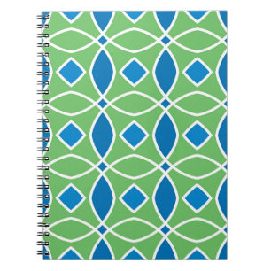 Carnet motif Abstrait rétro géométrique sans couture avec