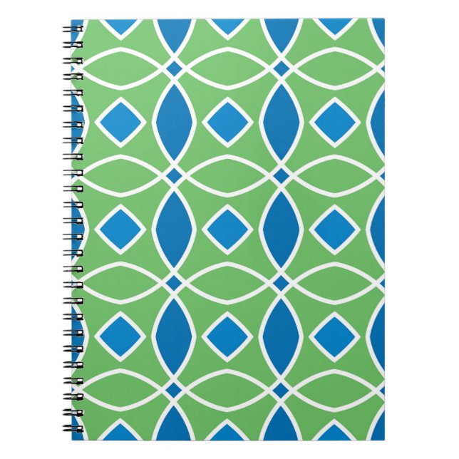 Carnet motif Abstrait rétro géométrique sans couture avec (Devant)