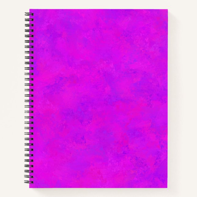Carnet Motif Abstrait rose pourpre (Devant)