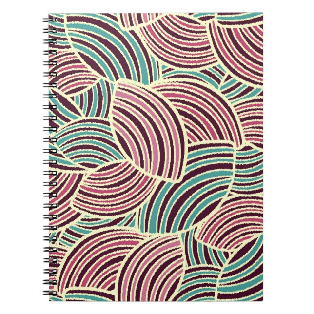 Carnet Motif abstrait sans couture avec l'image de géomet (Devant)